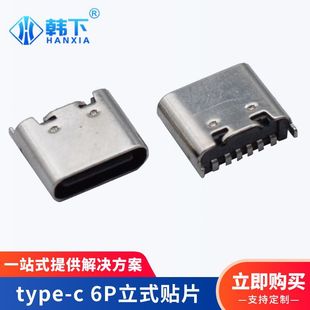 type-c 6Pin180ʽ_SMTNƬNUSBB֙Cĸ