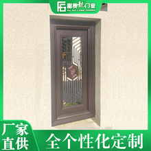富貴龍花園鋁藝門 戶外進戶門單扇平開門 手動平開鋁合金子母門