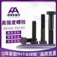 高強度螺栓 細扣螺絲英制美制螺栓8.810.912.9 高強度外六角螺栓
