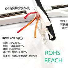 高柔線 TRVV4芯0.3平方