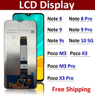 mütRedmi Note 7 8 9 9S 10 9T Poco LCD Display Ļ