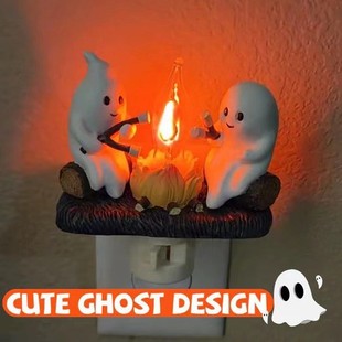 Ghost Campfire Flickering Nightlightf}`ҹW[