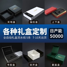 源頭工廠天地蓋盒小批量定制首飾盒禮品盒徽章擊凸壓紋浮雕精裝盒