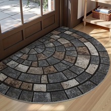 TEMU半圓鵝卵石地墊玄關入戶門墊耐磨耐臟腳墊衛生間吸水腳墊批發