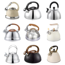 跨境不銹鋼水壺批發高級感鳴笛燒水壺家用鳴音壺Whistling Kettle