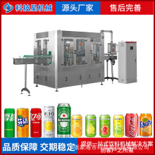 易拉罐裝石榴汁飲料灌裝機 鐵罐鮮桃飲料加工設備 桃汁加工生產線