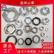 工廠定制 碳鋼不銹鋼六角螺母  圓螺母  高強度緊固件M3-M56