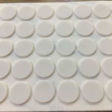 批發白色磨砂墊 方形本色透明硅膠腳墊 塑膠殼五金底部防滑墊