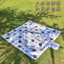 春游墊子鋁箔防水防潮墊戶外露營地墊野餐墊加大加厚帶鋁模定制