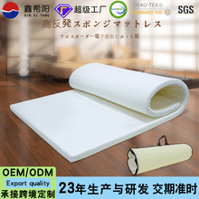 跨境30D 180N日式高回彈海綿床墊高密度學生宿舍單雙人褥墊子工廠