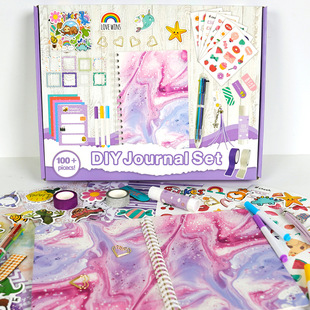 羳DIY JOURNAL SETͯŮPӛľ߶Y~ɫӛb