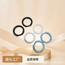 彈工扣鋅合金彈簧圈烤漆彈簧扣便攜小風扇防丟扣D型圓環指環拉扣