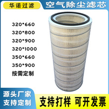 螺桿除塵濾芯濾筒抗阻燃防靜電噴塗車間覆膜粉塵通用款空氣濾清器