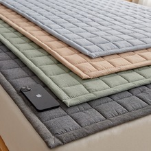 純棉色織全棉新疆棉花床墊加厚床褥防滑簡約床護墊軟墊褥子榻榻米