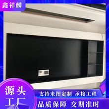 304不銹鋼電視壁龕嵌入式電視機開放格置物架展示立體櫃 支持定制