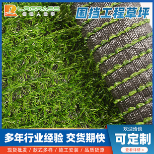 工程圍擋草坪仿真草坪市政綠化人造草坪假草皮工地圍擋人造假草坪