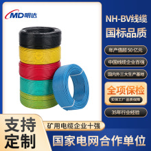 國標NH-BV電線阻燃耐火聚氯乙烯銅芯單股硬線家裝單芯工程電線