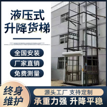 雙軌升降平台 液壓雙軌升降機家用電梯 廠房固定式載貨升降機