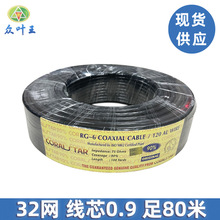 現貨同軸電纜RG6 Cable 外貿高清有線電視線SYWV75-5 視頻閉路線