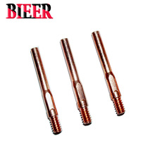 廠家批發M6*45*0.8-1.6導電嘴 6.5級紫銅導電嘴 200A紫銅擠壓