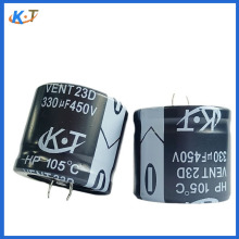 逆變器牛角電解電容450v330uf鋁電解電容器330uf450v電容器廠家