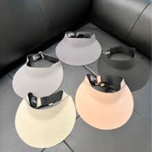 高品質無痕防曬帽騎車防紫外線遮陽帽夏季大檐可折疊空頂太陽帽子