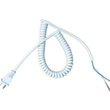 壁掛式兩芯國標彈簧電源線酒店式吹風機彈簧線電源插頭線