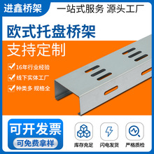 歐式托盤橋架鍍鋅金屬400/300/200多孔電纜橋架沖孔式橋架廠家