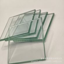 廠家切割1-5mm方形平面玻璃片普通圓形超白玻璃磨砂邊 絲印深加工