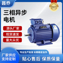 上海聶喬三相異步電動機380V全銅電機0.75KW電機6極卧式電機