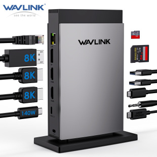 WAVLINKp8K HDMI+8K@ʾ˿ڎPD3.1 140W111 USB CUչ]