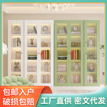 落地收納櫃無甲醛兒童玩具櫃繪本架帶門書架鋼制客廳儲物櫃