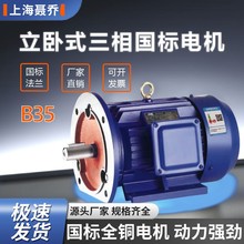 B35立卧式電機三相380V全銅7.5KW-6極國標電動機馬達變頻