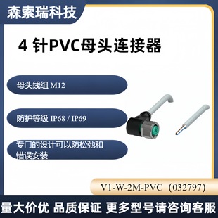 032797V1-W-2M-PVCĸ^M M12 4  PVC | B