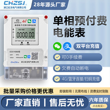虹吉單相4G壁掛式出租房專用家用遠程抄表預付費雙吉電表公寓掃碼