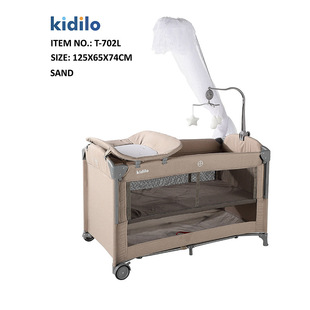 kidilo嬰兒床拼接大床多功能便攜移動可折疊新生兒寶寶床批發外貿