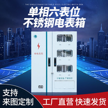 不銹鋼電表箱戶外防水防雨配電箱江蘇局配單相六表位計量箱配電櫃