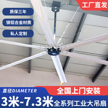 源頭廠家永磁節能工業大吊扇廠房大吊扇車間降溫風扇工廠車間降溫
