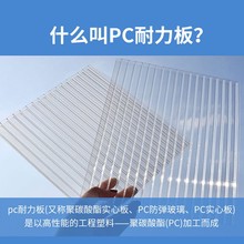 pc耐力板透明5mm陽光板采光瓦透光板塑料陽台遮雨擋板 新品推薦