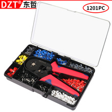 1200pcs冷壓端子套裝 壓線鉗HSC8 6-4 6套裝歐式管型接線端頭套裝