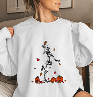 ebayQf}Dancing Skeleton with Pumpkins AIŮlL