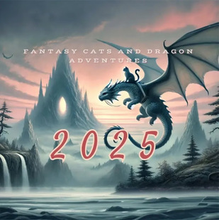 羳Ʒ2025 Cat Dragon Rider Calendar2025؈Tʿv