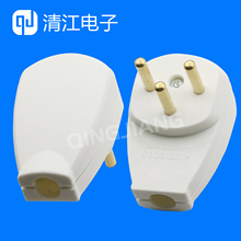 以色列接線插頭 標准以色列裝配圓柱公母對接 埃及三級電源插頭