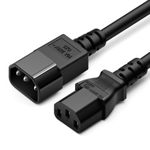 歐美熱銷C13 C14公母電源延長線 10A品字尾電源線 三孔插頭線