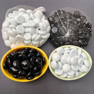 只賣棋子玻璃棋子黑白子成人圍棋 兒童益智玩具散裝五子棋棋子