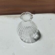 創意透明條紋玻璃花瓶 水培玻璃花瓶 玻璃養花器 居家工藝品擺件