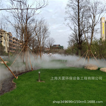 高壓噴霧園林景觀造霧機人造霧加濕設備霧化系統水泵冷霧霧森主機