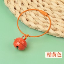 彩色鈴鐺飾品掛件手工diy糖果色鑰匙扣烤漆鋼絲繩圈鑰匙掛圈