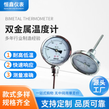 熱銷供應 WSSN411耐震雙金屬溫度計 工業軸向雙金屬溫度計