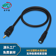 源家直供4芯24AWG四孔公母對插線M6注塑防水連接線電子設備連接線